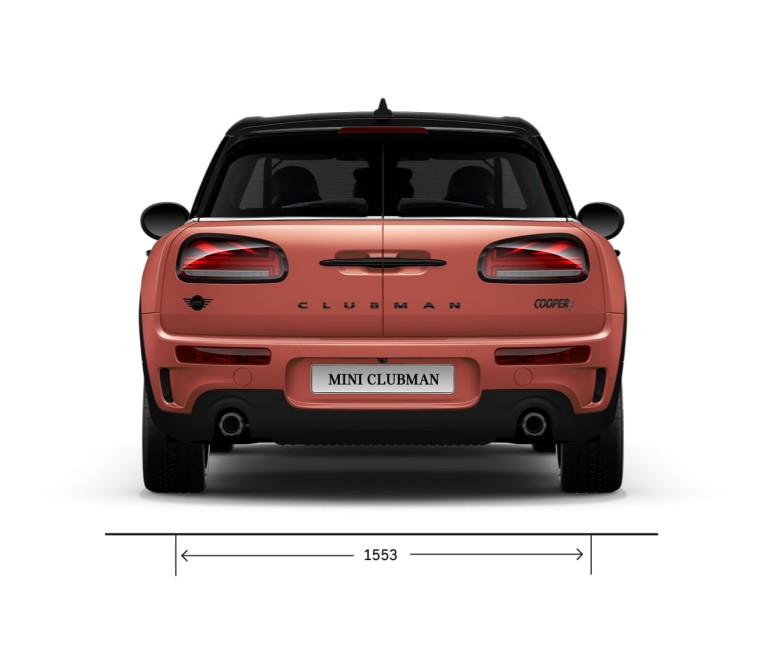 MINI Cooper – izgled pozadi – dimenzije