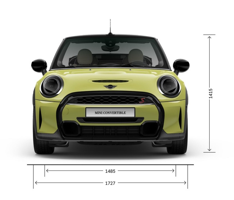MINI Cabrio – spreda – dimenzije
