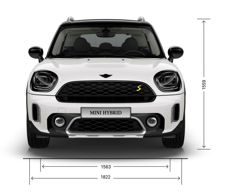 MINI Cooper SE Countryman All4 – spreda – dimenzije